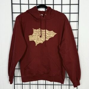 Florida State Seminoles‎ Pullover Hoodie Womens M Medium Maroon Graphic Tomahawk